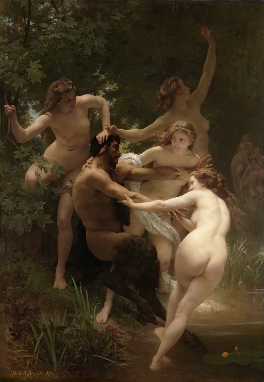 Ninfe e Satiro - Sterling and Francine Clark Art Institute, Williamstown